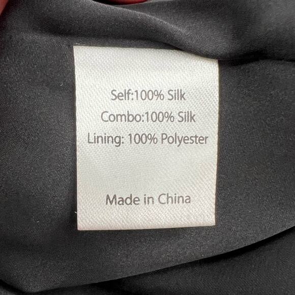 LA LIGNE Eva stripe silk dress midi sz S black white - Picture 8 of 8